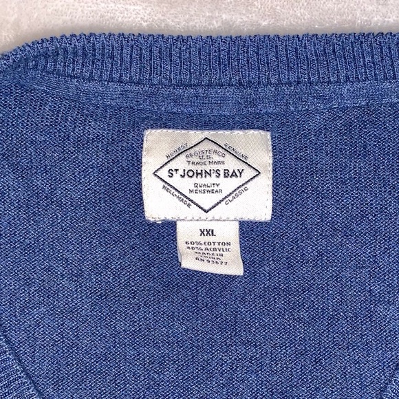 Men’s V Neck Dress Sweater Top - Picture 2 of 4